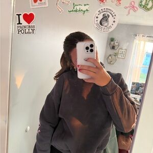 Princess Polly Charcoal Sweatshirt